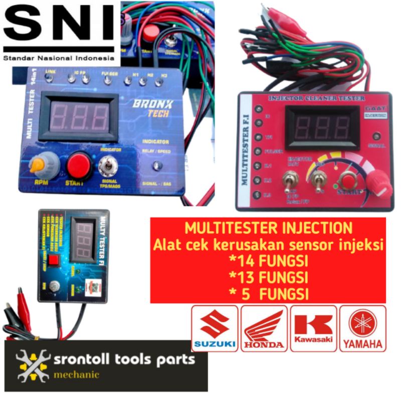 ORIGINAL multitester digital fi alat cek kerusakan sensor injeksi alat riset motor injeksi tester di