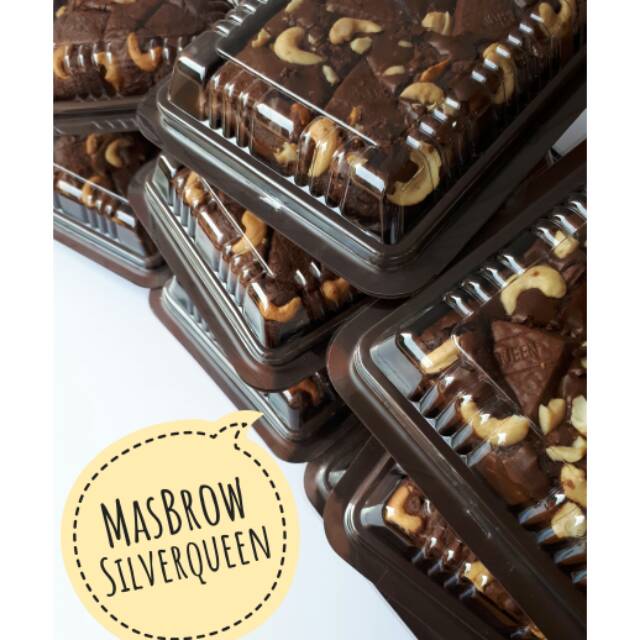 

Brownies panggang silverqueen ukuran 20x10
