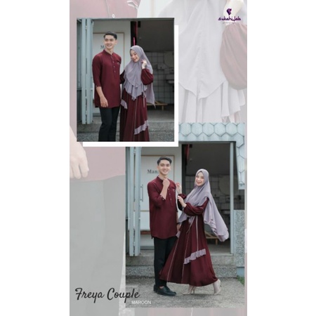 FREYA COUPLE MAROON BY SUKAHIJAB