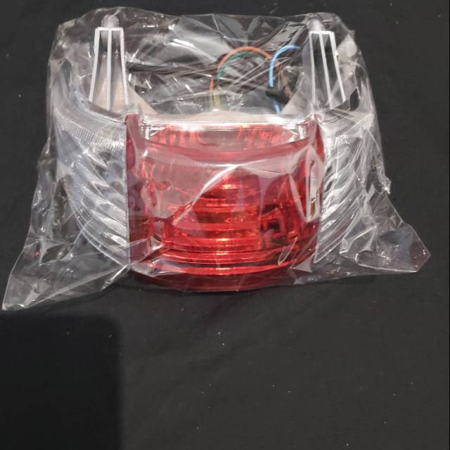 Lampu stop merah putih supra x