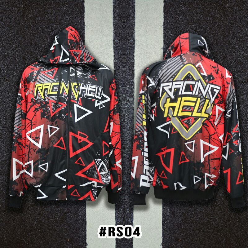 JAKET RACING HELL | JAKET RACING STAR FULL PRINTING