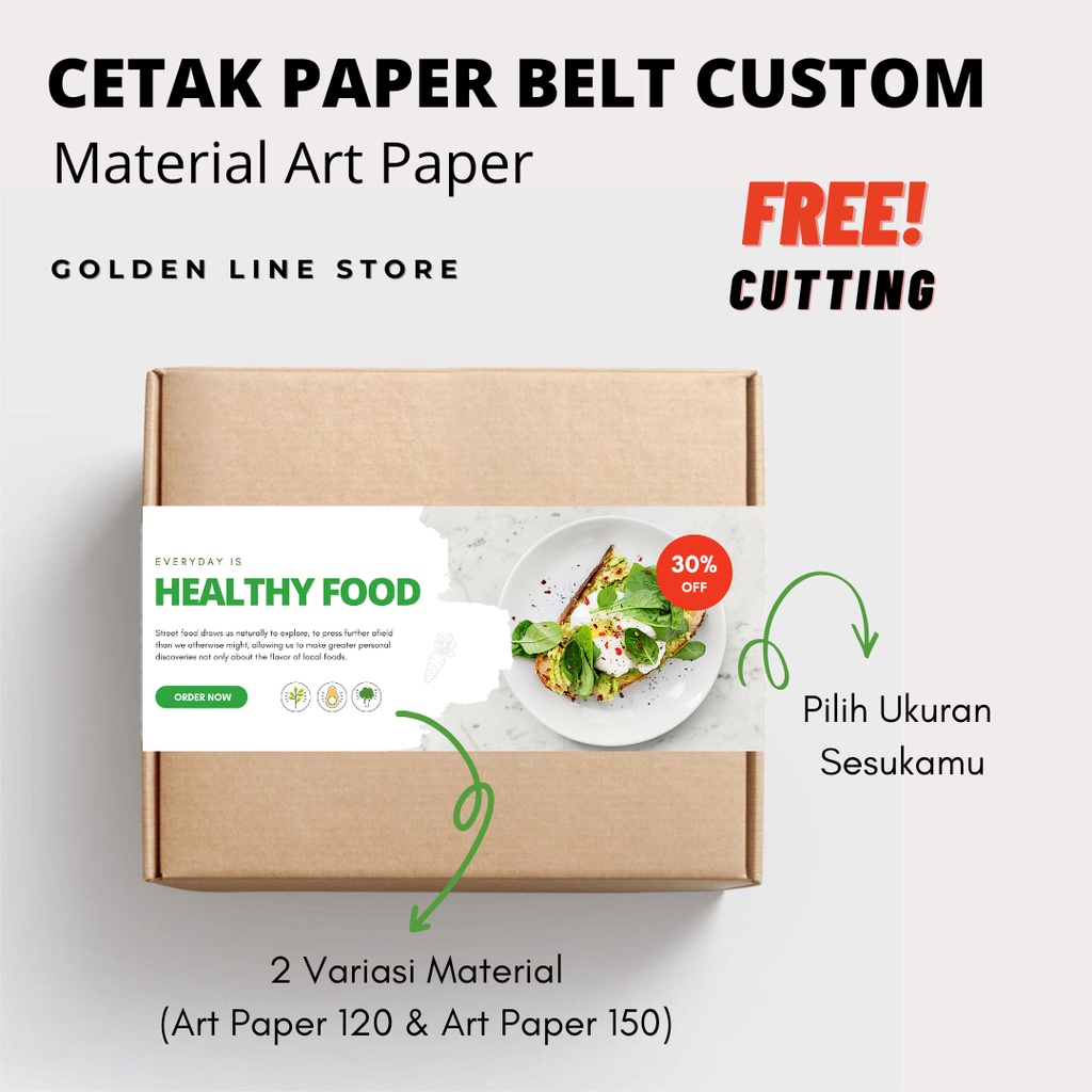 

Paper Belt Packaging Label Box Bahan Art Paper