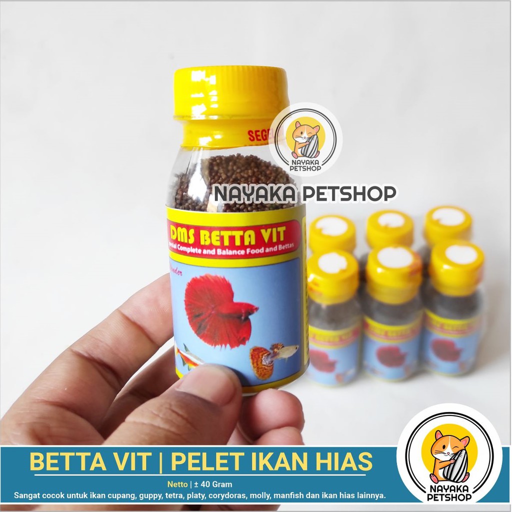 Betta Vit Super Pakan Vitamin Ikan Cupang Makanan Pelet Ikan Guppy Hias Murah