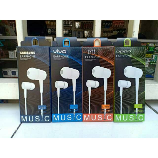 [GROSIR] HANDSFREE / HEADSET OPPO/VIVO/SAMSUNG/XIAOMI PACKING IMPORT SUARA SUPERBASS