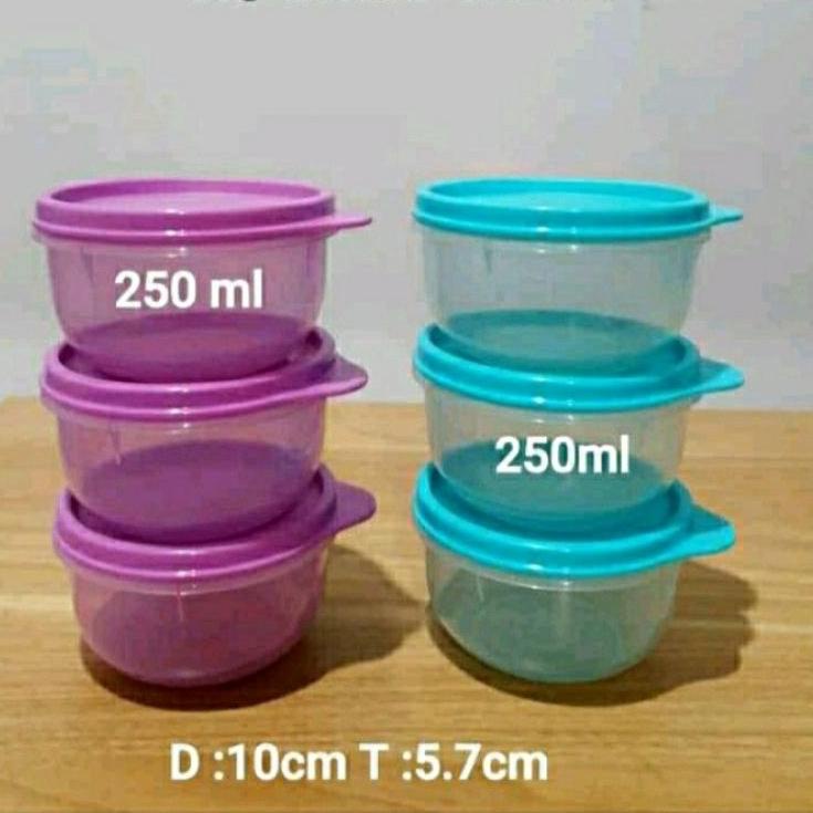 Paket Baru TUPPERWARE Summer cup / kiddie bowl set / kiddie set 250 ml (1)tempat sayur tempat mapasi