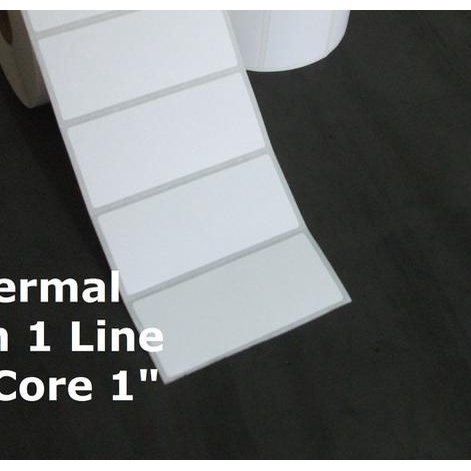 

✿ THERMAL 70X30mm CORE 1" 1 LINE 1000 PCS gap3mm perforasi label stiker ❋