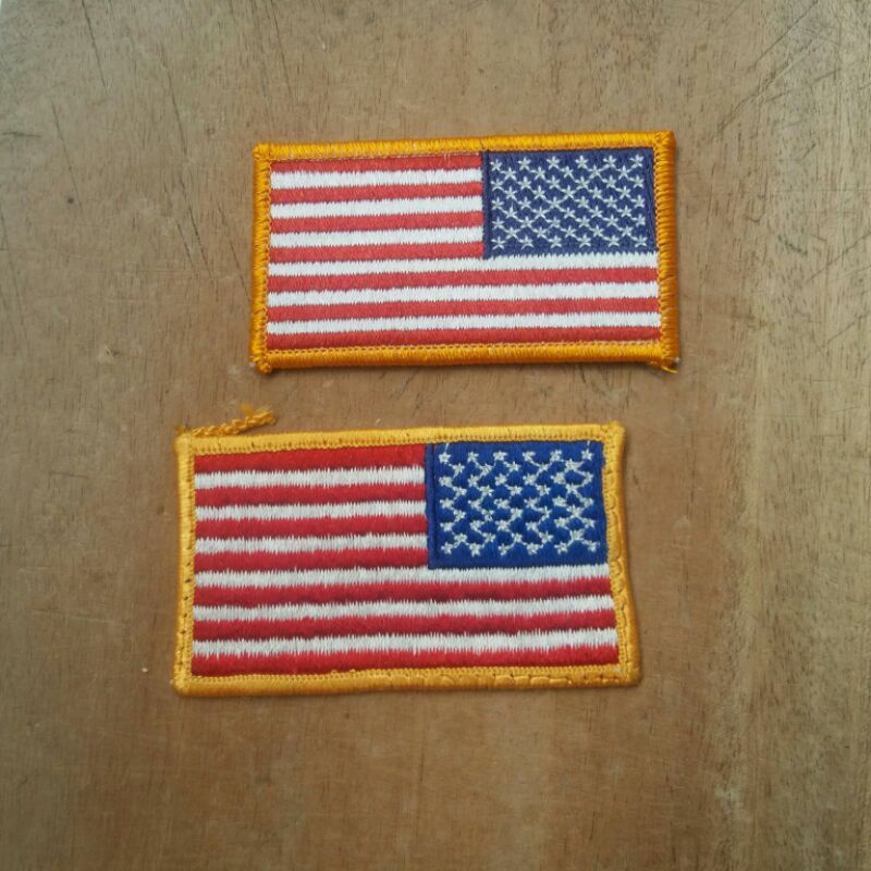 Patch Bordir Flag USA Original New n Second for BDU M65 Woodland