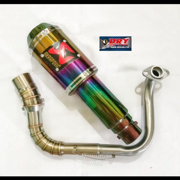 KNALPOT AKRAPOVIC GP LORENZO VIXION CBR150R R15 SATRIA FU JUPITER MX