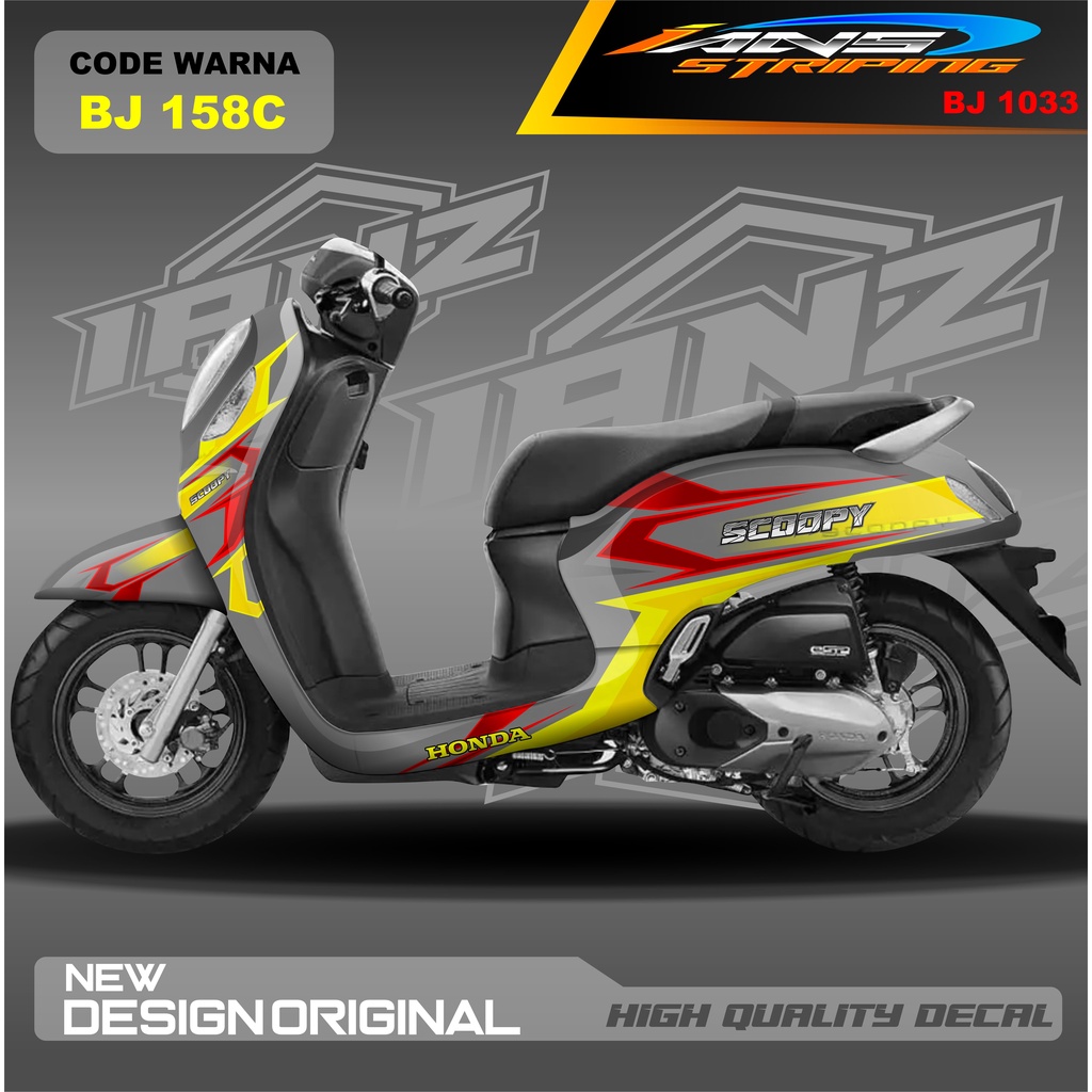 DECAL STICKER SCOOPY FULL BLOK / STICKER DECAL  HONDA SCOOPY FULL BODY / STICKER VARIASI SCOOPY TERBARU  / STICKER SCOOPY