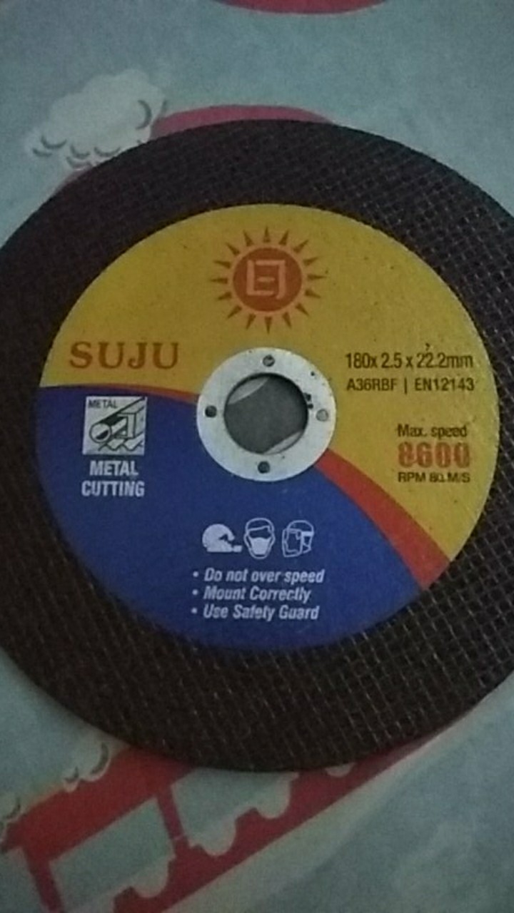 Batu Potong Besi Allumunium 7 Inch Suju Metal Cutting Wheel Mata Cut Off
