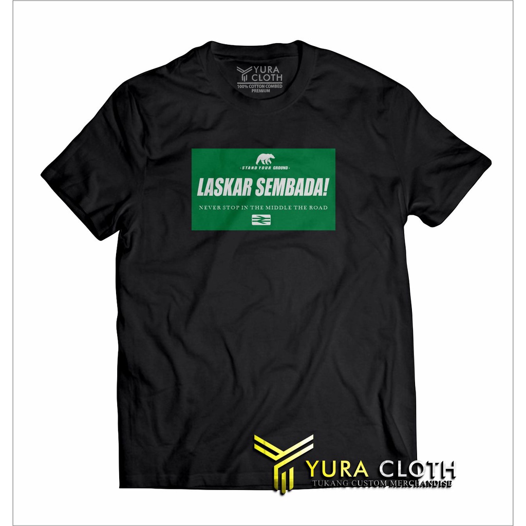 Kaos Pria Distro LASKAR SEMBADA PSS SLEMAN BCS COTTON COMBED 30S