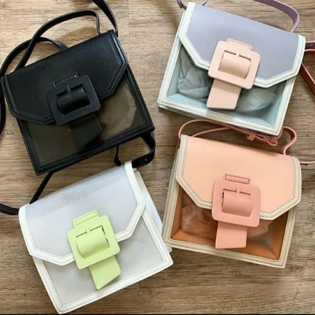 Charles and keith jelly sling bag