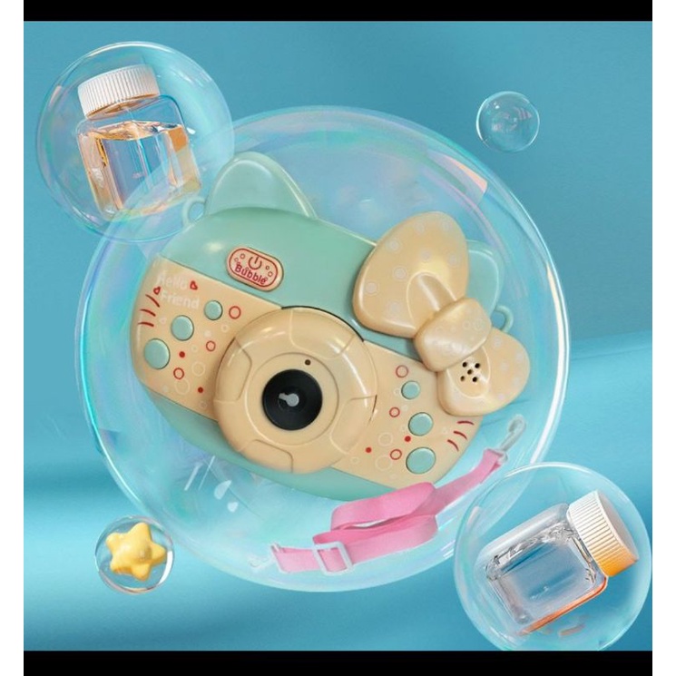 bubble kamera Kitty HK mainan gelembung sabun machine