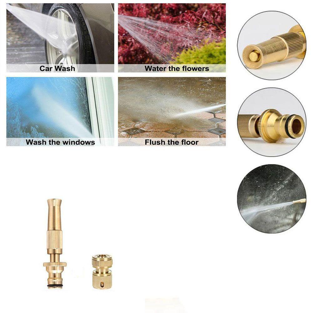 Solighter Hose Nozzle Cuci Mobil Rumput Penyiraman Selang Taman Sprinkler Aksesoris Spray Nozzle Berkebun Irigasi Langsung Injeksi