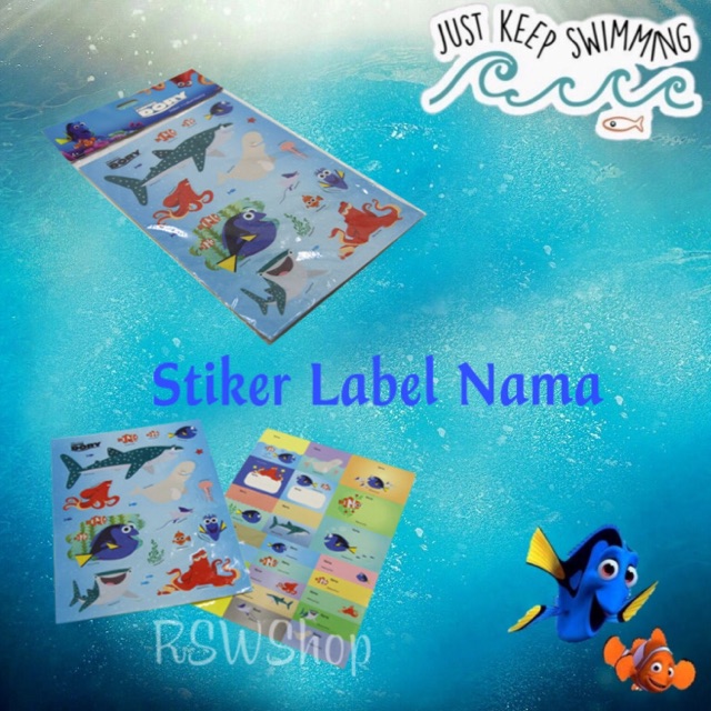 

Stiker Label Nama Karakter/Dory Nemo