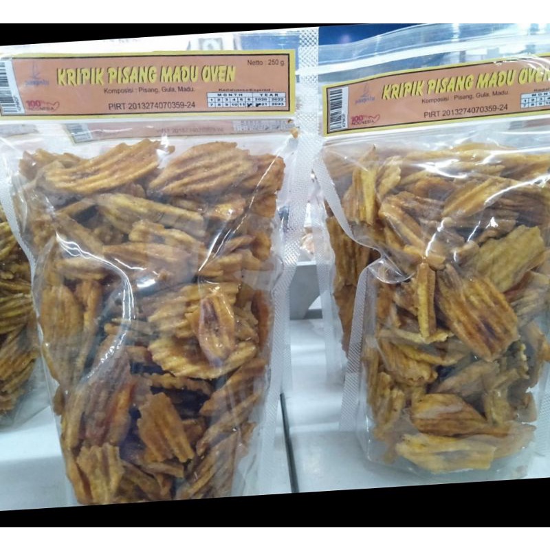 

Kripik Pisang Oven Madu Berat - 250 Gram Khas Cirebon