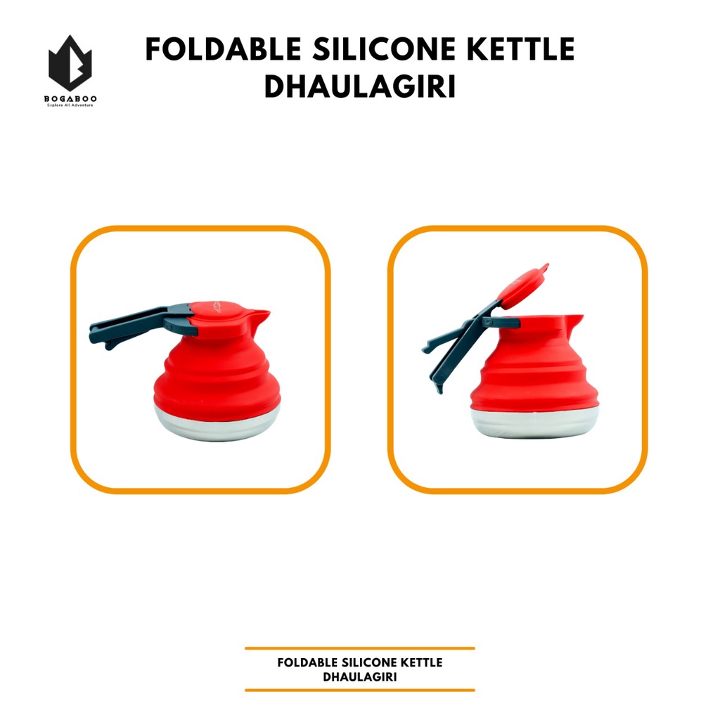 Teko Silicone - Teko Lipat Dhaulagiri kapasitas 1,2 liter - FOLDABLE SILICON KETTLE DHAULAGIRI - TEK