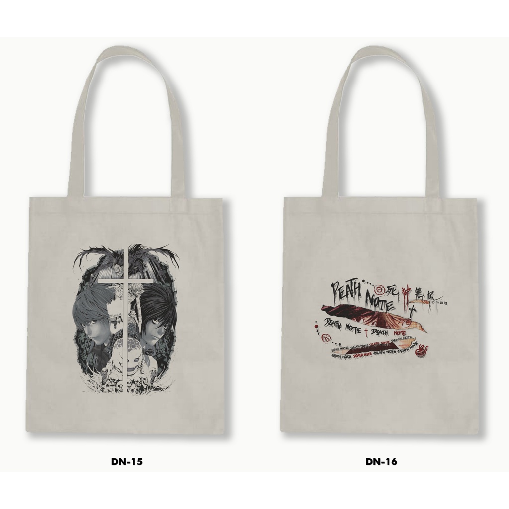 TOTE BAG BLACU - DEATH NOTE / ANIME / MANGA 01