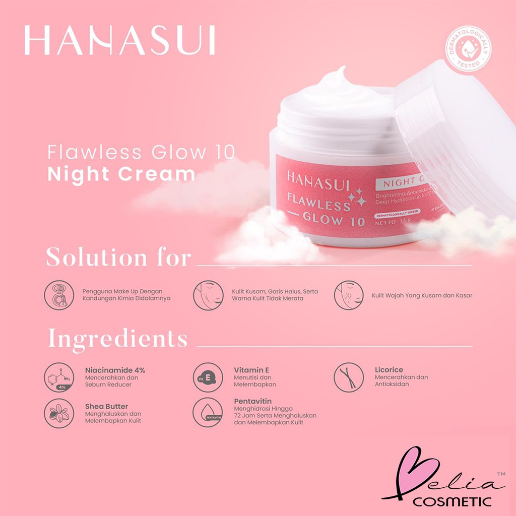 ❤ BELIA ❤ HANASUI Collagen Water | Acne Treatment | Flawless Glow 10 Series | Acne Spot | Night Day Cream | Essence | Skincare Skin Care sunscreen sunblock sun screen block