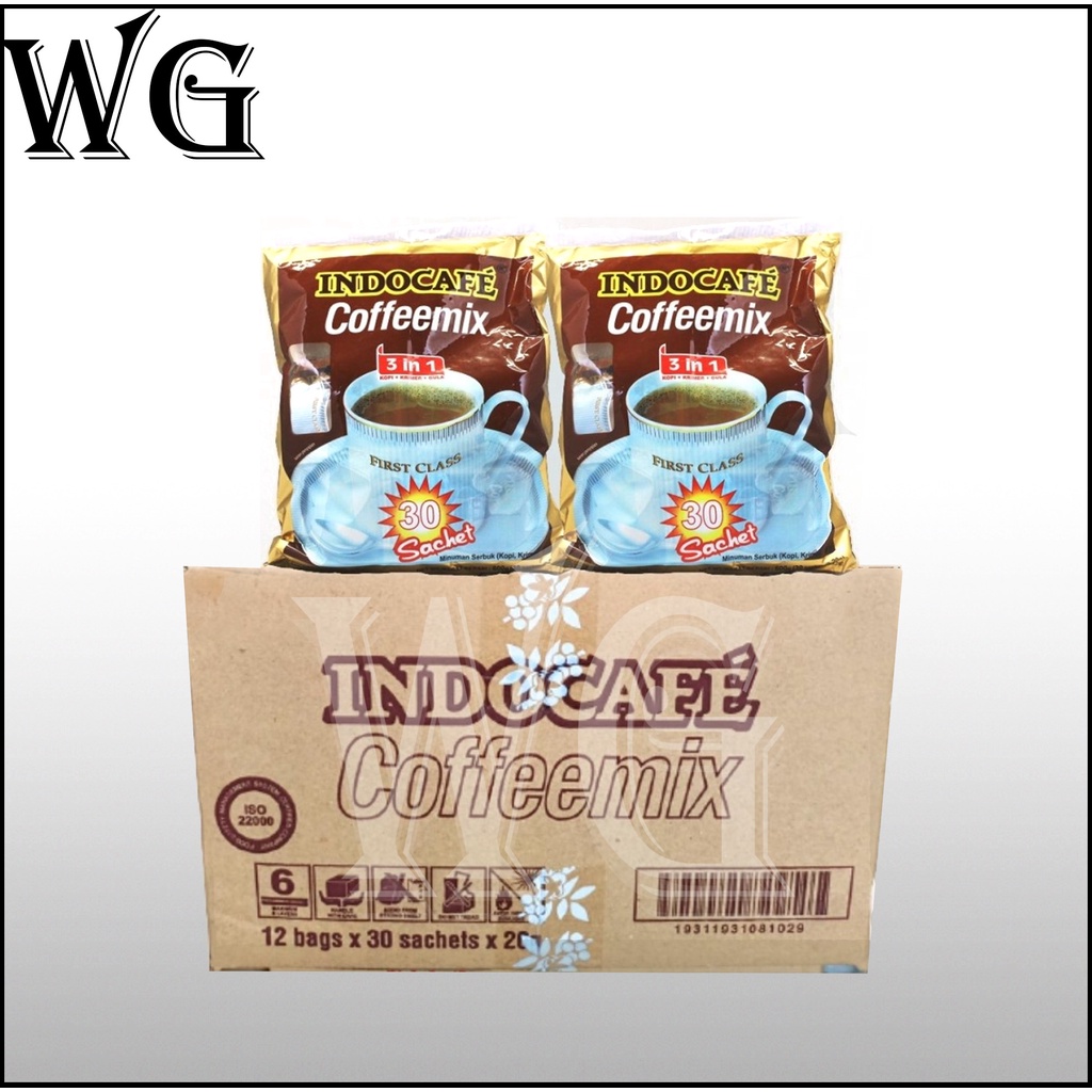 

Kopi Indocafe Coffeemix 3 in 1 30 Sachet / 1 Karton isi 12 Packsx600gr