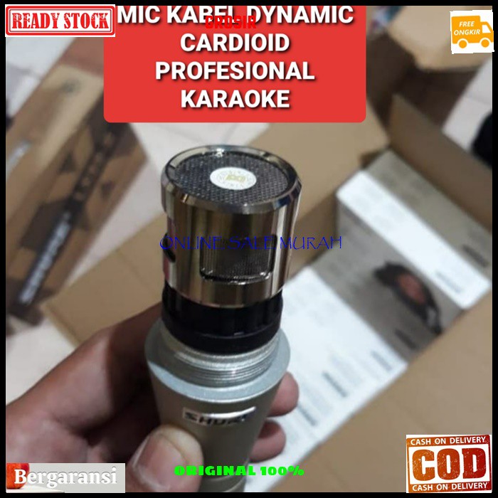 G42 Shure Mic kabel sound system Microphone dynamic cardioid profesional karaoke vocal vocal audio mik pengeras suara pro profesional vokal mikrophone G42   BISA DIGUNAKAN SEGALA JENIS AUDIO SOUND  LANGSUNG NYALA TANPA PAKAI BATERAI  Bahan dari besi metal