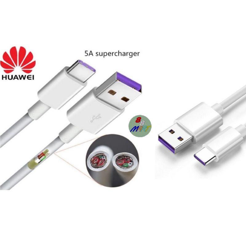 Jual Kabel Huawei SuperCharger 5A Huawei Nova 5T / P30 / P40 pro TypeC
