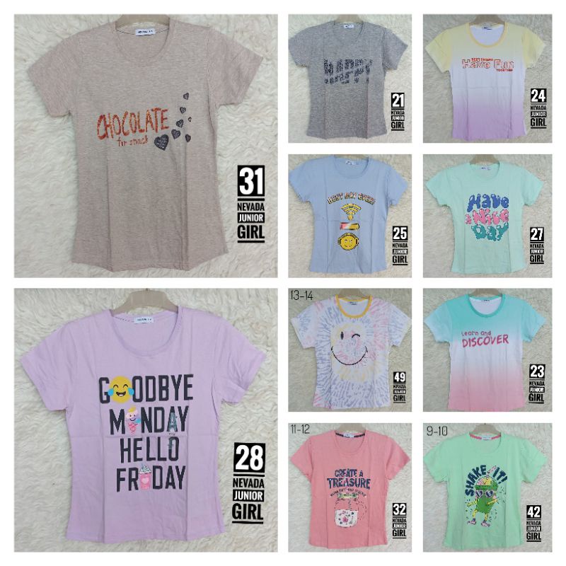 Part 1 Kaos Aero Nevada Girl Lengan Pendek