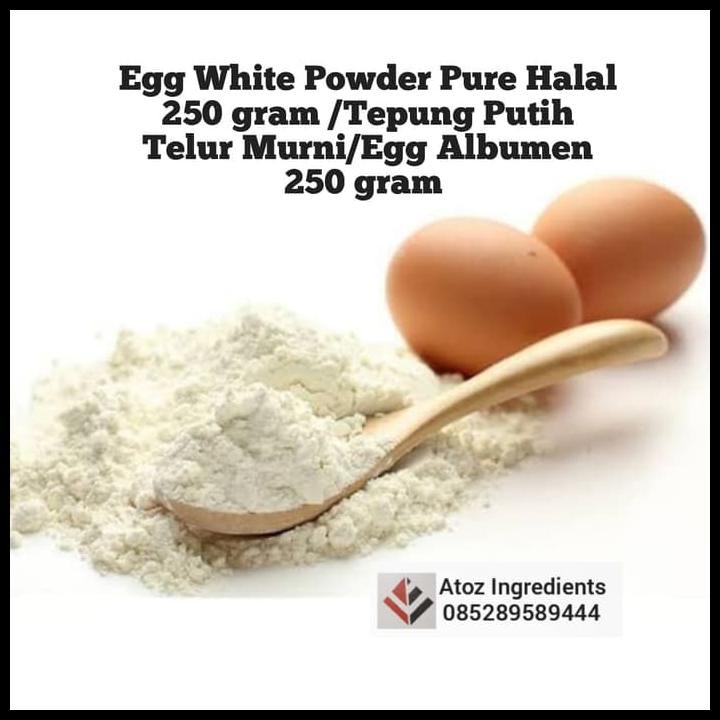 

Egg White Powder Pure Halal /Tepung Putih Telur Murni/Egg Albumen 250G