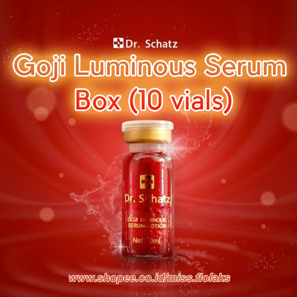 Dr Schatz / Dr. Schatz GOJI Luminous Serum Lotion - Red Serum - 1 box isi 10 vials - Missflolaks