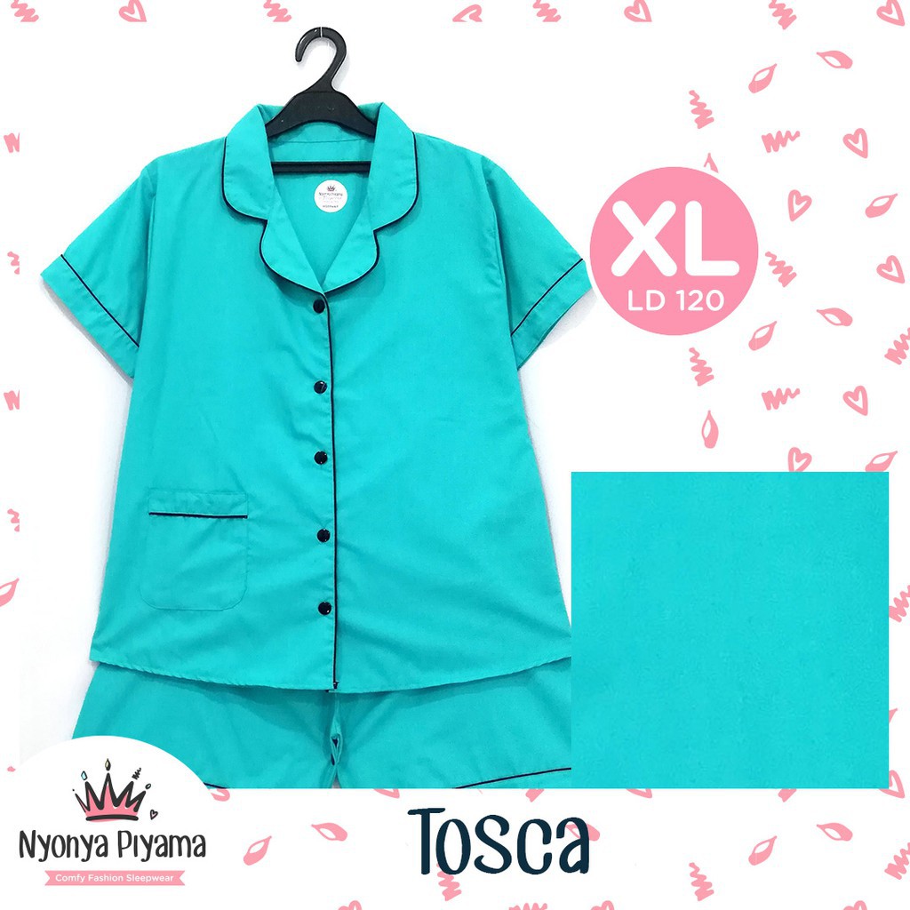 Dress Wanita Anggun Feminim SEXY adem   Piyama Celana Pendek XL Jumbo Dewasa Baju Tidur Katun -