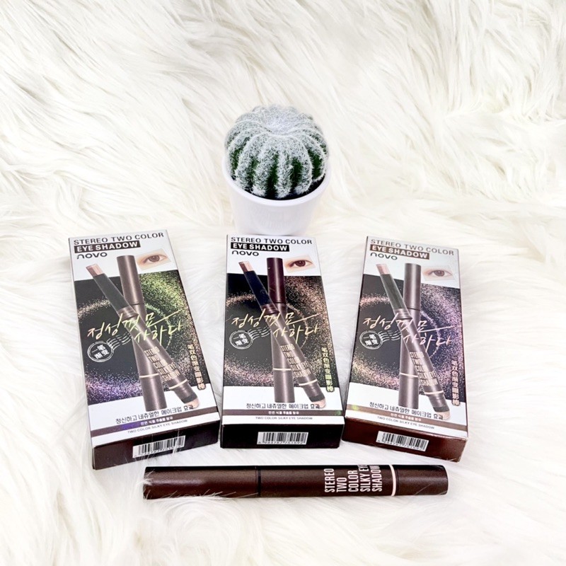 [ CUCI GUDANG ] NOVO STEREO STICK EYESHADOW | Eyeshadow 2 warna NOVO