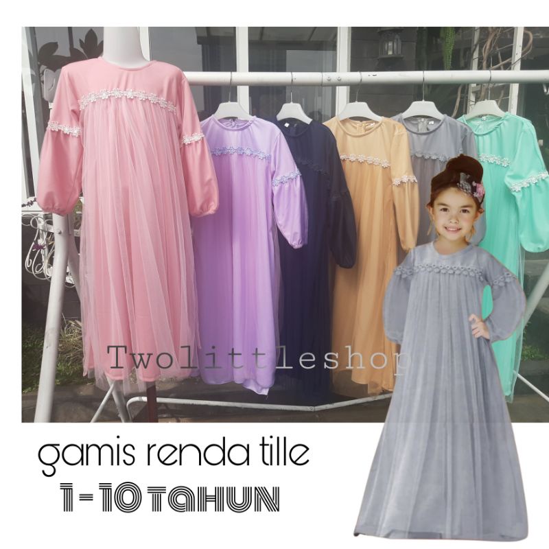 Gamis anak tille  (RENDA)