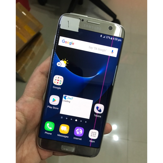 Samsung S7 Edge Single Sim Minus Lcd Garis Bekas Shopee Indonesia
