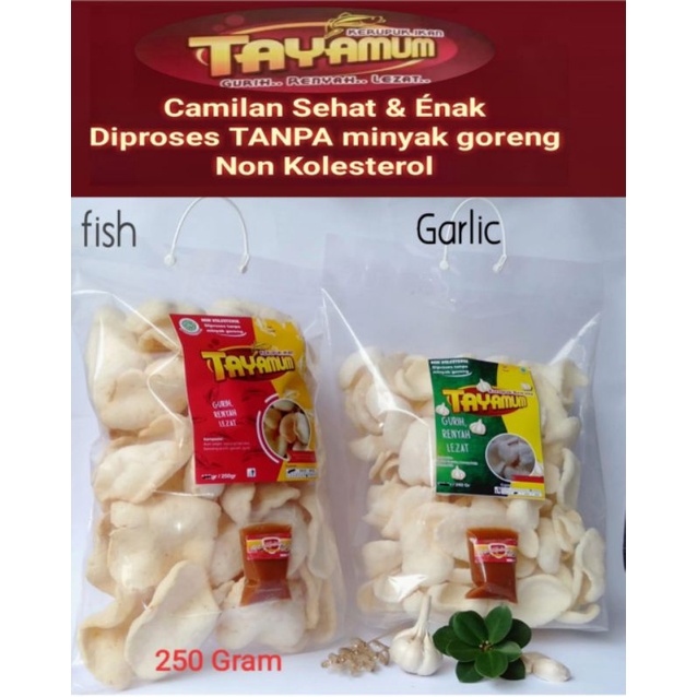 

KERUPUK TAYAMUM / KERUPUK SEHAT / KERUPUK NON KOLESTEROL 100 gr - 250 gr