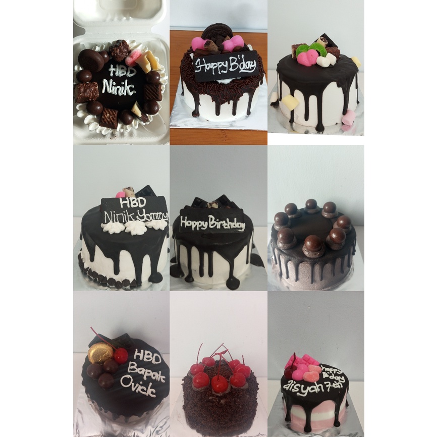 

Bento cake / Tart Mini / Cake Mini / Kue Ultah Siram Coklat / Choco Assorted