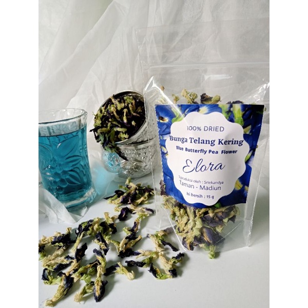 

bunga telang (blue pea) kering