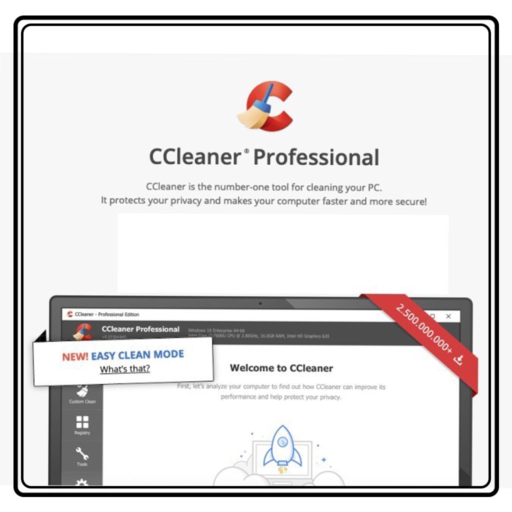 SOFTWARE / APLIKASI / PROGRAM PEMBERSIH PC CC CLEANER PRO FULL VERSION