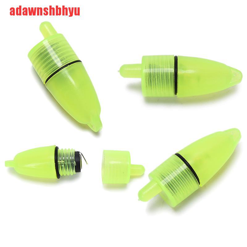 (adawnshbhyu) 10pcs Lampu Pancing LED Dengan Sensor Apung