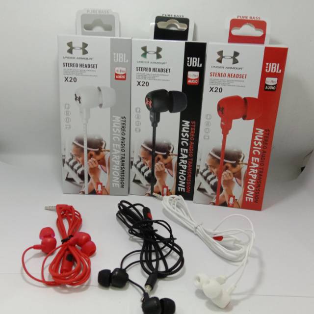 Headset J Extrabass X20 Handsfree J Extrabass X-20 High quality superbass [QTOP.ID]