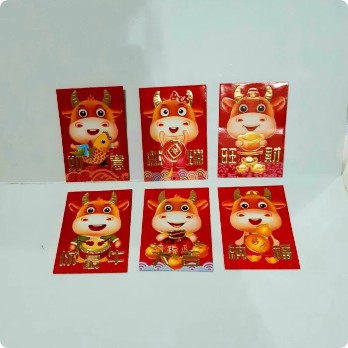 

Angpao Imlek 2021 4 pack Angpao Tahun Baru Imlek Kerbau Chinese New Year Aksesories Angpao 0374