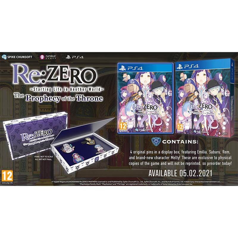 PS4 Re: Zero The Prophecy of The Throne Day One Edition (Reg 2/Euro/English)