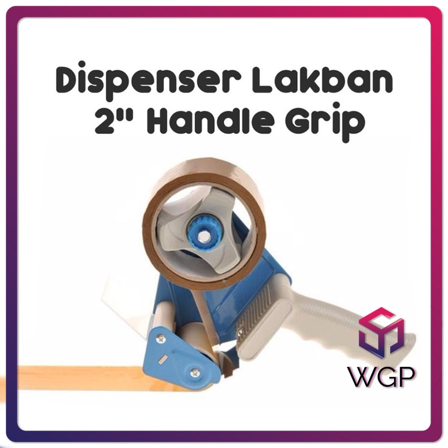 

Dispenser / Alat Pemotong Lakban 2 Inch Gagang Tempat Roll Cutter Tape