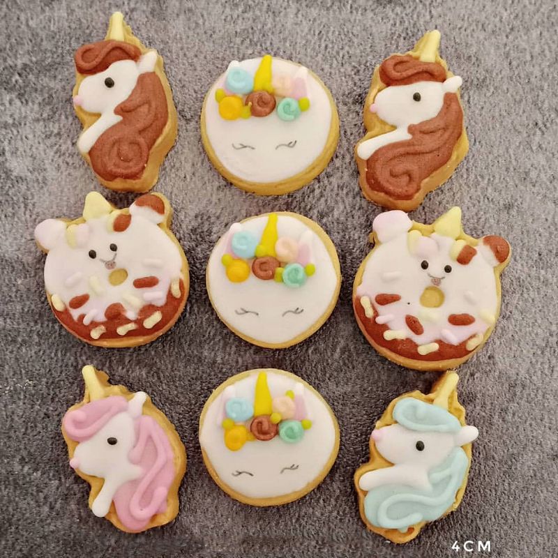 

450gram kue kering hias unicorn cookies lucu grosir