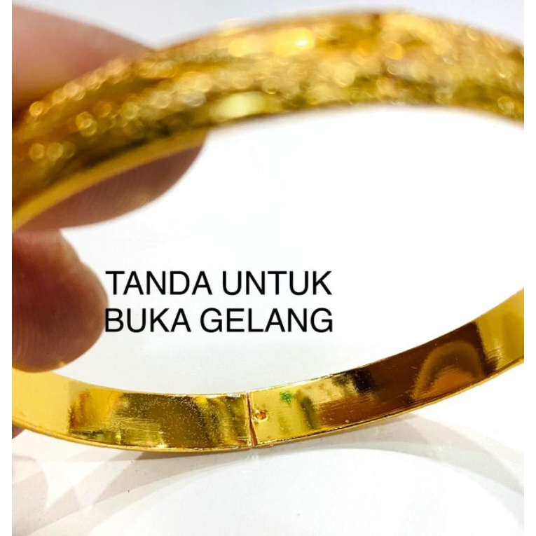 gelang wanita//gelang bangle//perhiasan replika emas