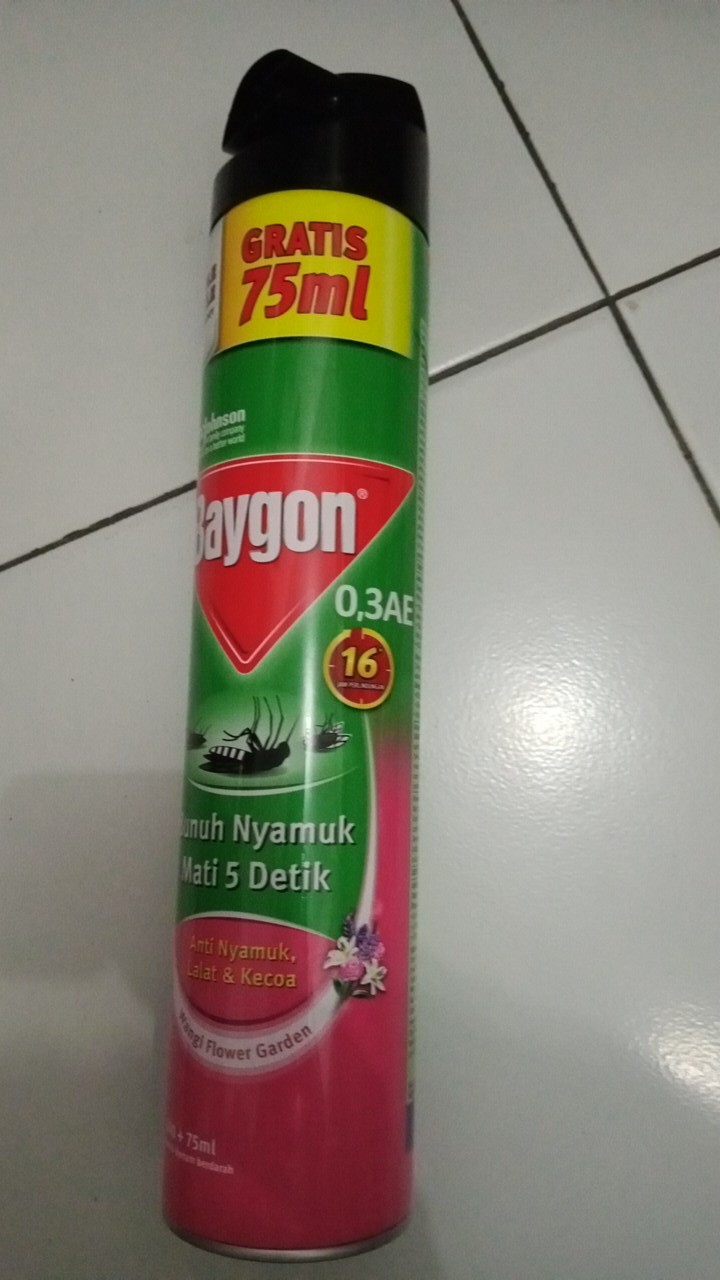 Baygon 600ml Citrus Fresh, Flower Garden 600ml (khusus Gojek Surabaya)/toko Makmur Online