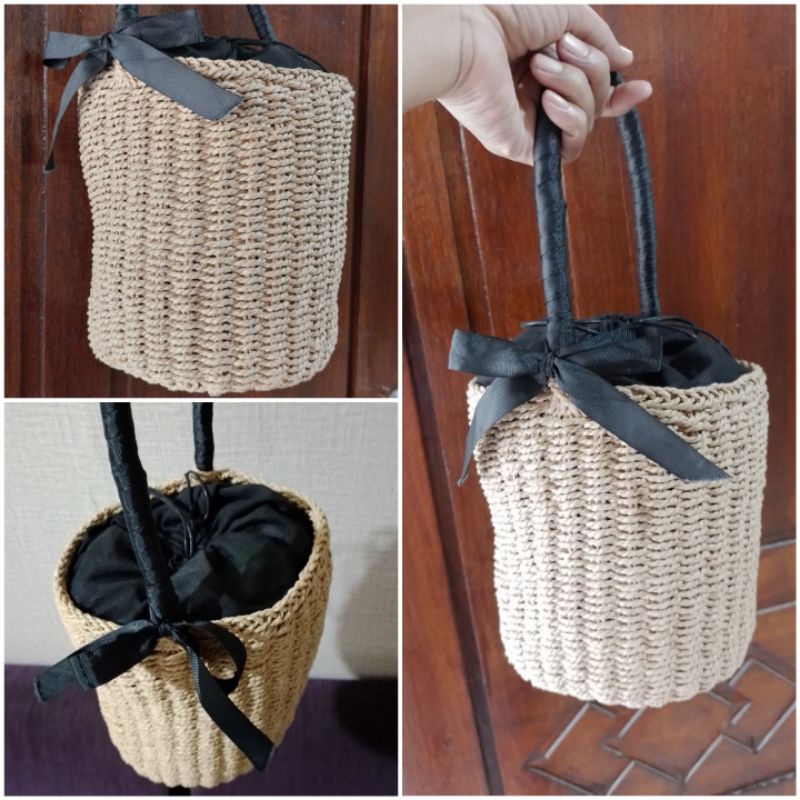 tas preloved/tas anyam/tas uniq/ preloved/barang ball