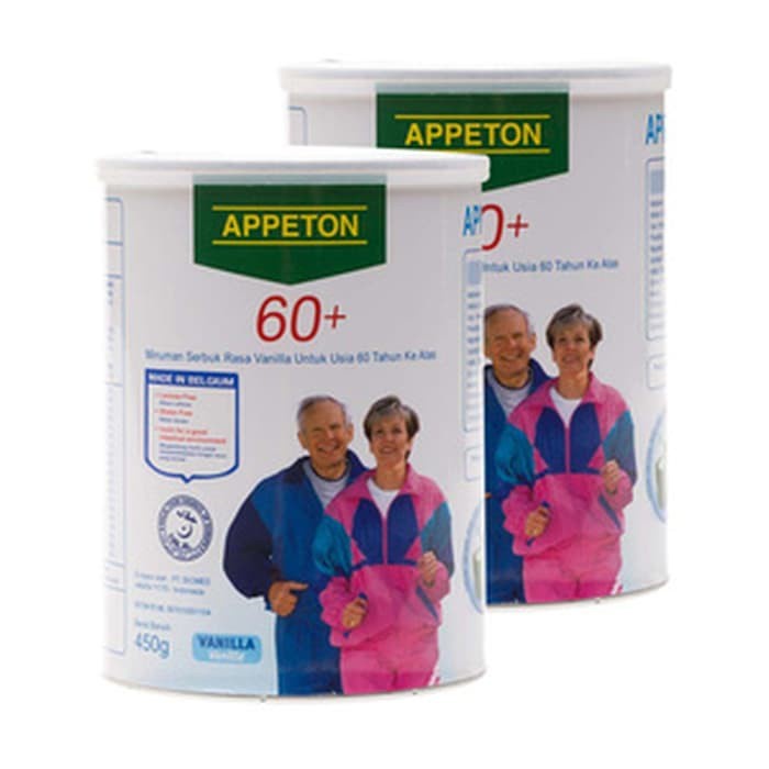 

Appeton 60 Vanila - 400gr [ Bundel 2 Kaleng ] Susu Lansia Orang Tua