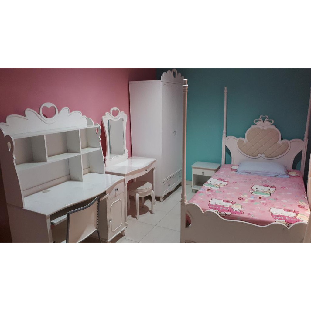 Informa Bed Room Set 8pcs White Preloved