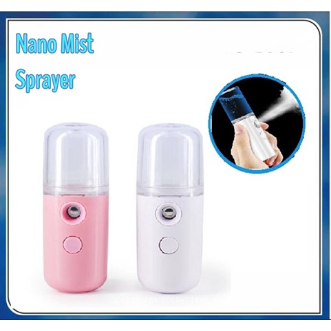 NANO MIST SPRAYER / Nano Face Spray / Pelembab Wajah Mini Portabel Usb - Putih