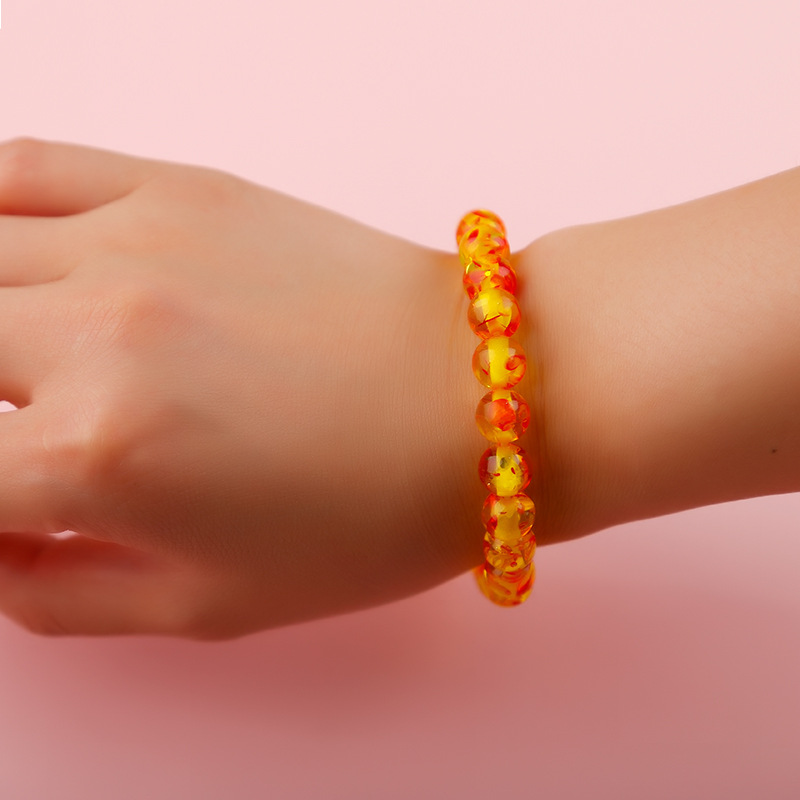 [HOT SALE]Unisex Fashion  Accessories Yellow Beeswax  Beads Bracelet  / Elegent   Imitation Ambers  Beaded Bracelet